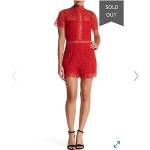 Sugar+Lips Red Romper